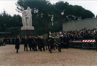 Intervento del Presidente della Repubblica alla cerimonia commemorativa del 53° anniversario dell'eccidio delle Fosse Ardeatine a Roma