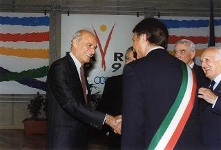 Bari, Stadio S. Nicola: intervento inaugurale del Presidente della Repubblica alla 13^ edizione dei Giochi del Mediterraneo