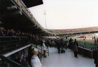 Intervento del Presidente della Repubblica nello Stadio S. Elia a Cagliari in occasione della cerimonia inaugurale dei XXIX Giochi della Gioventù