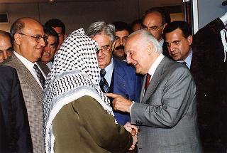 Incontro con il Presidente dell'Autorità Nazionale Palestinese Yasser Arafat