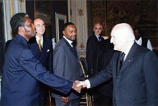 Incontro con il Presidente della Repubblica Democratica del Congo Laurent Kabila