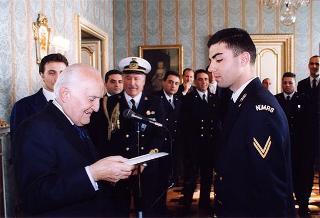 Delegazione di allievi della Scuola Allievi Sottufficiali della Marina Militare di Taranto