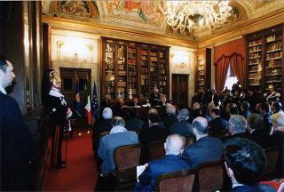 Roma, Palazzo Corsini: intervento del Presidente della Repubblica all'Accademia Nazionale dei Lincei, in occasione della cerimonia solenne di apertura delle Celebrazioni Voltiane