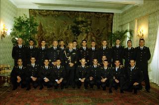 Incontro con una delegazione di Ufficiali ed Allievi della Scuola Allievi Sottufficiali dell'Aeronautica Militare di Caserta, in servizio di Guardia d'Onore al Palazzo del Quirinale