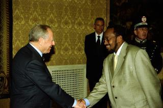 Incontro del Presidente della Repubblica Carlo Azeglio Ciampi con il Presidente della Repubblica di Gibuti, Ismail Omar Guellen