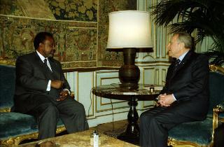 Incontro del Presidente della Repubblica Carlo Azeglio Ciampi con il Presidente della Repubblica di Gibuti, Ismail Omar Guellen
