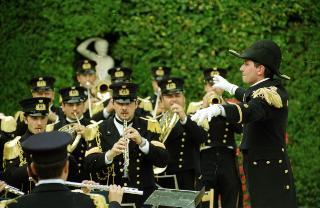 Il Presidente della Repubblica Carlo Azeglio Ciampi alla cerimonia di apertura al pubblico dei giardini del Palazzo del Quirinale, in occasione della Festa Nazionale della Repubblica
