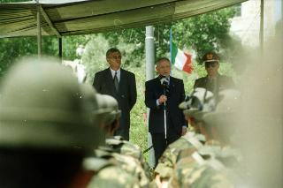 Il Presidente della Repubblica Carlo Azeglio Ciampi in visita ufficiale in Albania