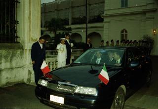 Incontro con il Presidente della Repubblica di Malta, Signor Guido De Marco