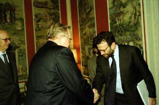 Incontro con il Presidente della Repubblica di Finlandia, Signor Martti Ahtisaari