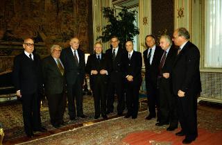 Incontro con l'On. Avv. Paolo Cavezzali, Presidente dell'Associazione degli ex Parlamentari della Repubblica, con i componenti l'Ufficio di Presidenza del sodalizio