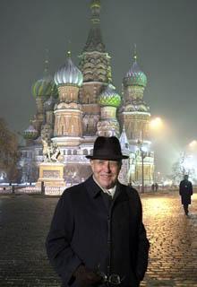 Il Presidente Ciampi a Mosca, nella Piazza Rossa.