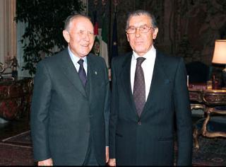 Il Presidente Ciampi con il Prof. Cesare Ruperto nuovo Presidente della Corte costituzionale