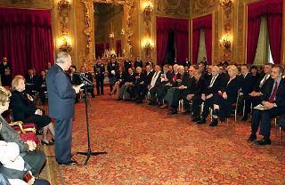 Il Presidente Ciampi rivolge il suo indirizzo di saluto ai presenti in occasione della cerimonia di consegna dei Premi &quot;Vittorio De Sica&quot;