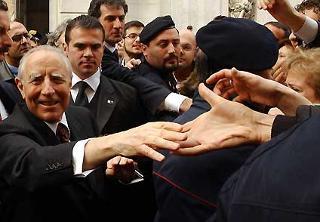 Il Presidente Ciampi durante la sua visita nella città veneta