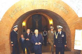 Il Presidente Ciampi visita la Cripta del Milite Ignoto all'interno del Complesso Monumentale del Vittoriano