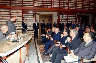 Il Presidente Ciampi alla cerimonia di apertura del convegno su &quot;Paolo Bufalini, un politico e un intellettuale nella storia dell'Italia Repubblicana