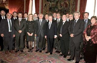 Il Presidente Ciampi con i componenti del Consiglio Nazionale dell'Associazione Anestesisti Rianimatori Ospedalieri Italiani