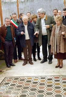 Il Presidente Ciampi in visita alla Villa dei Papiri