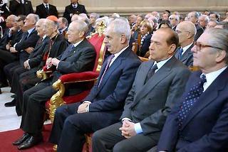 Un momento della cerimonia di inaugurazione dell'Anno Giudiziario 2003 alla presenza del Presidente della Repubblica Carlo Azeglio Ciampi e delle Alte Cariche dello Stato
