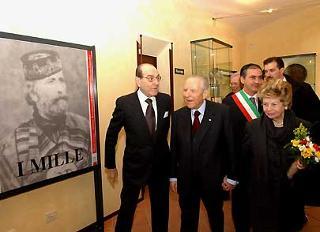 Il Presidente Ciampi con la moglie Franca visita il Museo Garibaldi