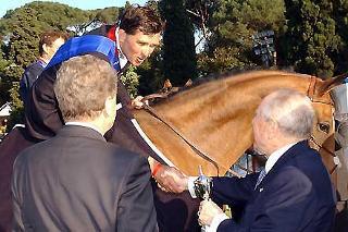 Il Presidente Ciampi consegna la Coppa delle Nazioni 2003 vinta dalla Francia