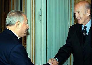 Il Presidente Ciampi con S.E. Valery Giscard d'Estaing