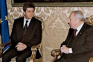 Il Presidente Ciampi a colloquio con Georgi Parvanov, Presidente della Repubblica di Bulgaria, in visita ufficiale in Italia