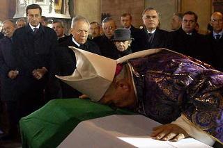 Un momento del rito funebre di Simone Cola, nella Cattedrale di San Giovanni e Paolo, presenti il Presidente della Repubblica Carlo Azeglio Ciampi la moglie Franca e le Autorità Civili e Militari