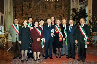 Incontro con la Sig.ra Franca Biglio, Presidente dell'Associazione Nazionale dei piccoli Comuni d'Italia e con i componenti del Comitato Direttivo del sodalizio, Palazzo del Quirinale