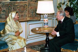 Incontro con la Sig.ra Sheikh Hasina, Primo Ministro del Bangladesh, Palazzo del Quirinale