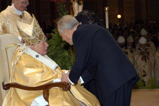 Intervento del Presidente Ciampi alla Messa celebrata dal S.S. Giovanni Paolo II, nel 25° anniversario di Pontificato, Città del Vaticano