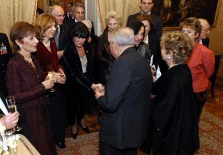 Brindisi di fine anno con il Segretario Generale ed i collaboratori, Palazzo del Quirinale