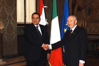 Incontro con il Presidente della Repubblica Araba d'Egitto, S.E. il Signor Hosny Mubarak