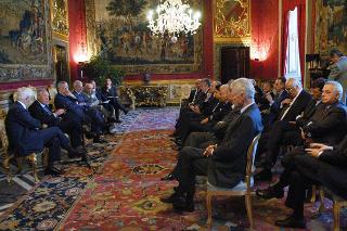 Incontro con l'Amb. Boris Biancheri, nuovo Presidente della Federazione Italiana Editori Giornali (FIEG), Palazzo del Quirinale