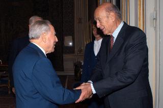 Incontro con il Sig. Valery Giscard d'Estaing, Presidente della Convenzione per l'Avvenire dell'Europa, Palazzo del Quirinale