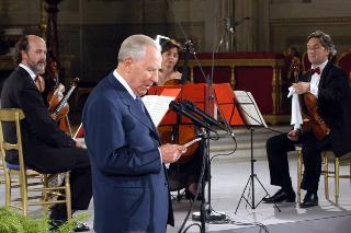 Concerto organizzato da Radio Rai per gli &quot;80 anni della radio&quot;, eseguito dal Quartetto Borciani, Roma, Palazzo del Quirinale, Cappella Paolina