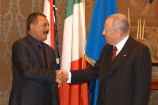 Visita Ufficiale del Presidente della Repubblica dello Yemen, S.E. il Signor Ali Abdullah Saleh