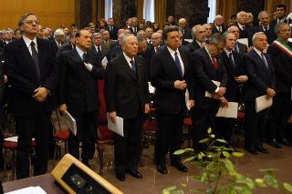 Intervento del Presidente della Repubblica - in forma ufficiale - all'inaugurazione dell'Anno Giudiziario della Corte dei conti per il 2005, Roma, Palazzo della Corte dei conti