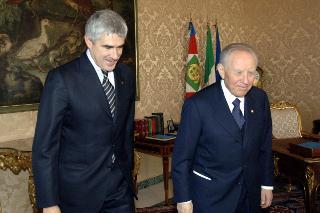 Incontro con l'On. Pier Ferdinando Casini, Presidente della Camera dei Deputati, Palazzo del Quirinale