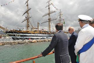 Il Presidente Giorgio Napolitano alla celebrazione del 93° anniversario della Festa della Marina