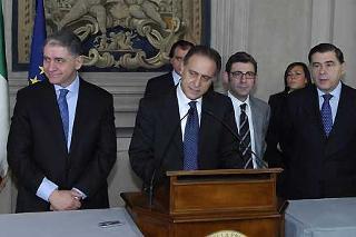 La dichiarazione della Rappresentanza parlamentare &quot;Unione Democratici Cristiani e di Centro &quot;, al termine dell'incontro con il Presidente Giorgio Napolitano.