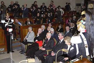 Il Presidente Giorgio Napolitano durante il Convegno &quot;Cinquanta anni d'Europa: Europa anno zero?&quot;, in occasione dell'anniversario della firma dei trattati di Roma