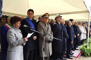 Il Presidente Giorgio Napolitano alla cerimonia commemorativa del 63° anniversario dell'eccidio delle Fosse Ardeatine.