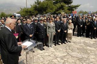 Il Presidente Giorgio Napolitano durante il suo intervento