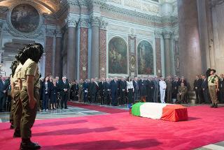 Il Presidente Giorgio Napolitano nel corso dei Funerali solenni del Maggiore Giuseppe La Rosa, caduto in Afghanistan