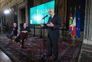 Il Presidente Giorgio Napolitano rivolge il suo indirizzo di saluto in occcasione della conferenza &quot;L'Europa della Cultura&quot;