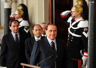La rappresentanza parlamentare Forza Italia, al termine dell'incontro con il Presidente Giorgio Napolitano
