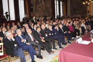 Il Presidente Giorgio Napolitano in un momento del Convegno su &quot;Enrico Berlinguer: l'uomo, i valori, la politica&quot;, in occasione del 25° anniversario della scomparsa