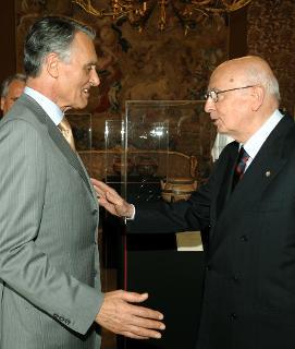 Il Presidente Giorgio Napolitano con Anibal Cavaco Silva, Presidente della Repubblica del Portogallo, in occasione del Vertice Informale Multilaterale dei Capi di Stato &quot;Uniti per l'Europa&quot;